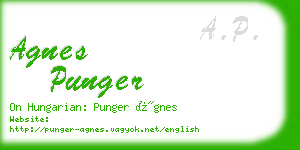 agnes punger business card